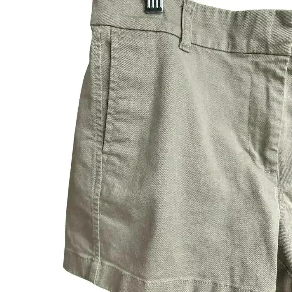 J Crew Women's 4" stretch chino khaki short size 8 - Picture 8 of 10